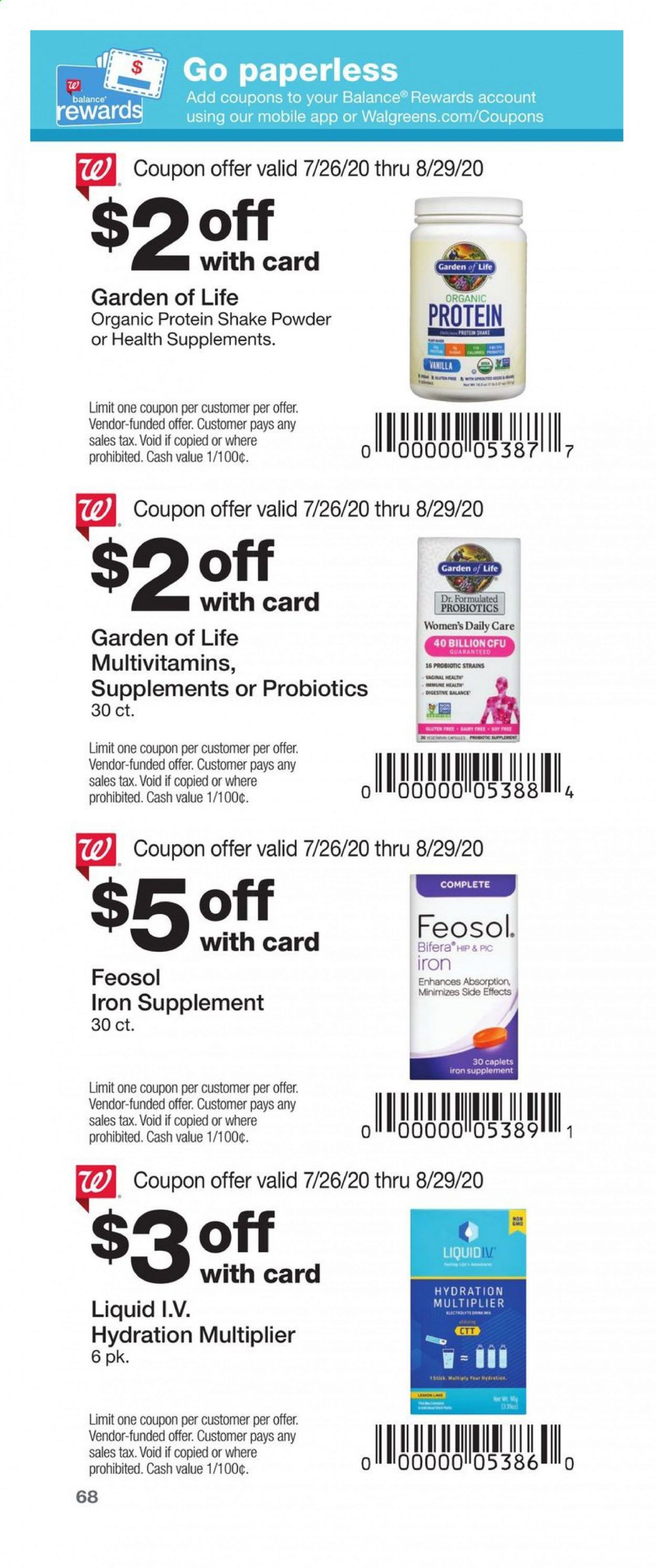 Walgreens Weekly Ad July 26 to August 29
