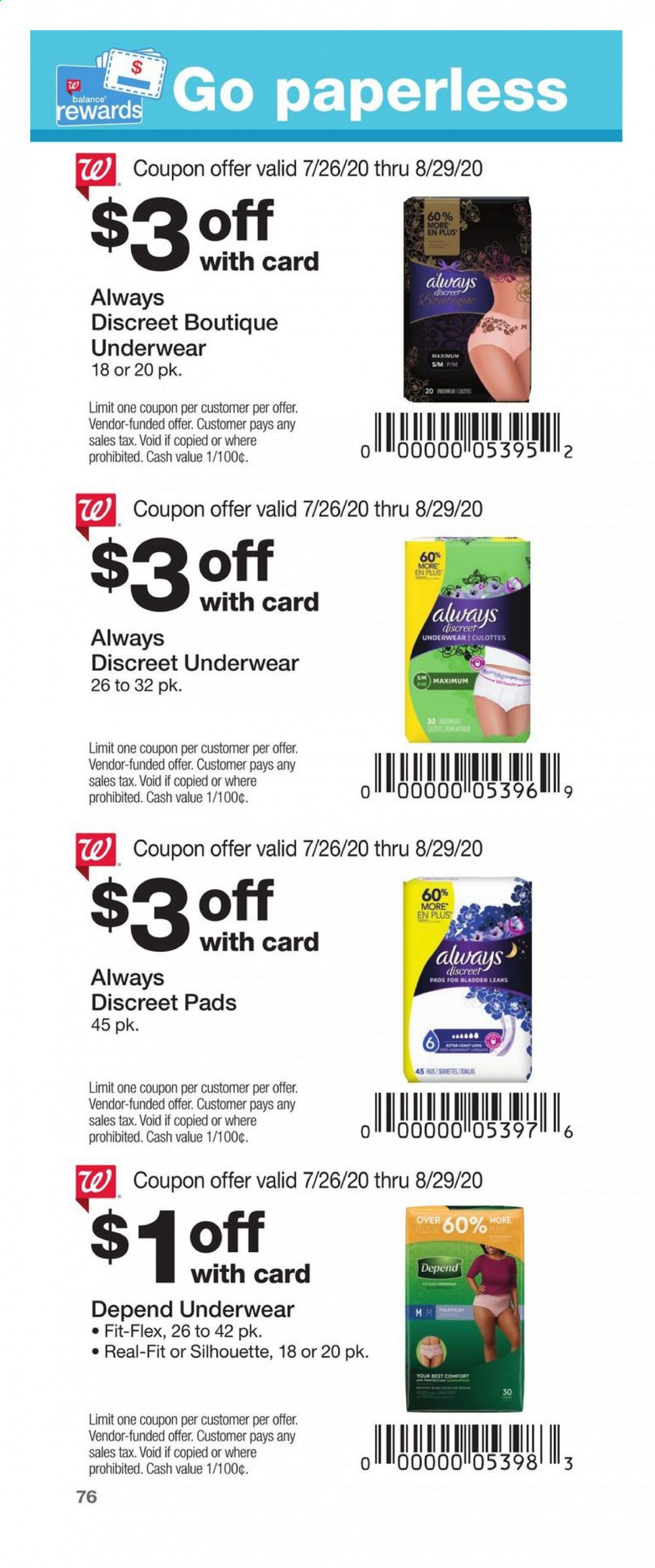 Walgreens Weekly Ad July 26 to August 29