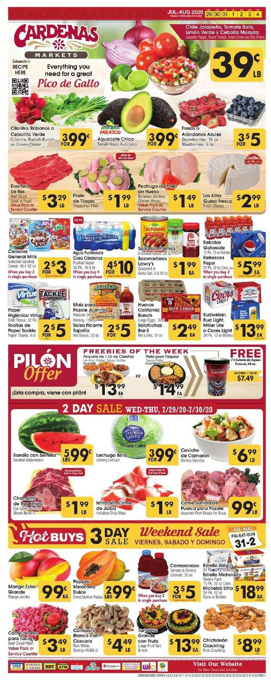 Cardenas Weekly Ad July 29 to August 4