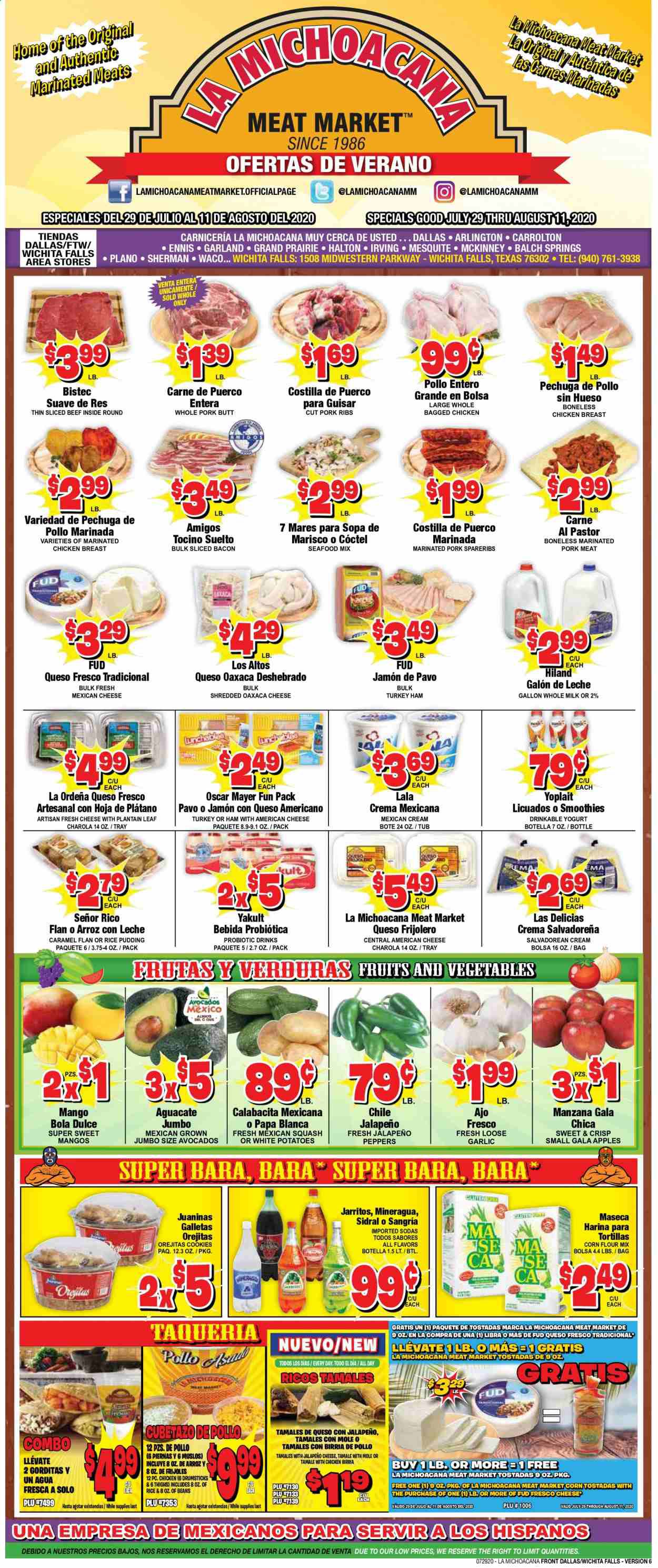 La Michoacana Meat Market Weekly Ad July 29 to August 11