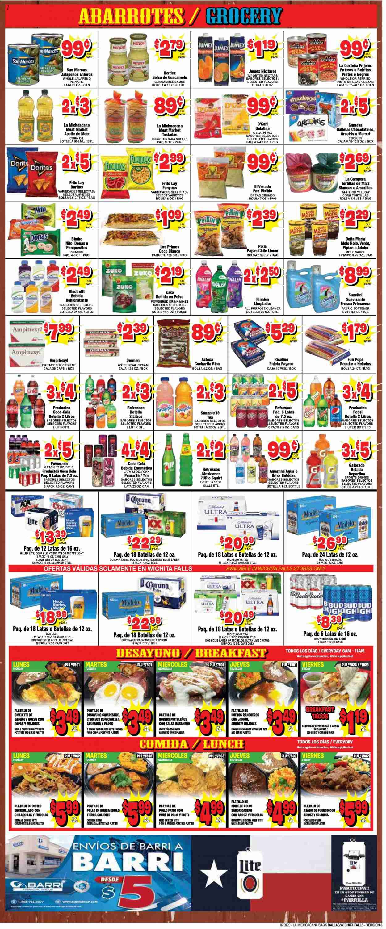 La Michoacana Meat Market Weekly Ad July 29 to August 11