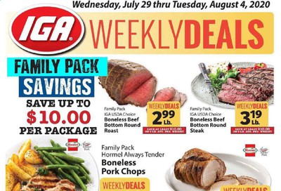 IGA Weekly Ad July 29 to August 4
