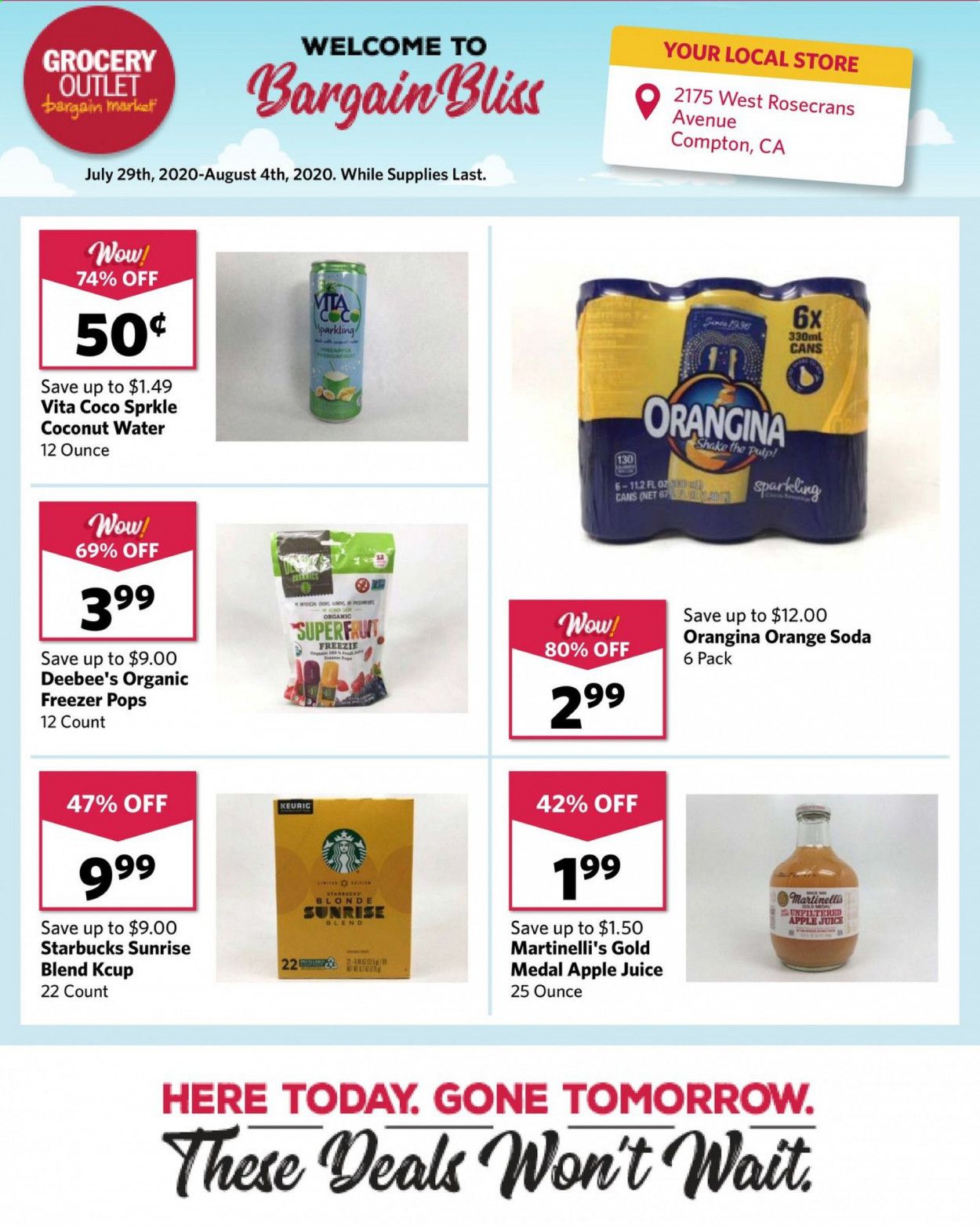 Grocery Outlet Weekly Ad July 29 to August 4