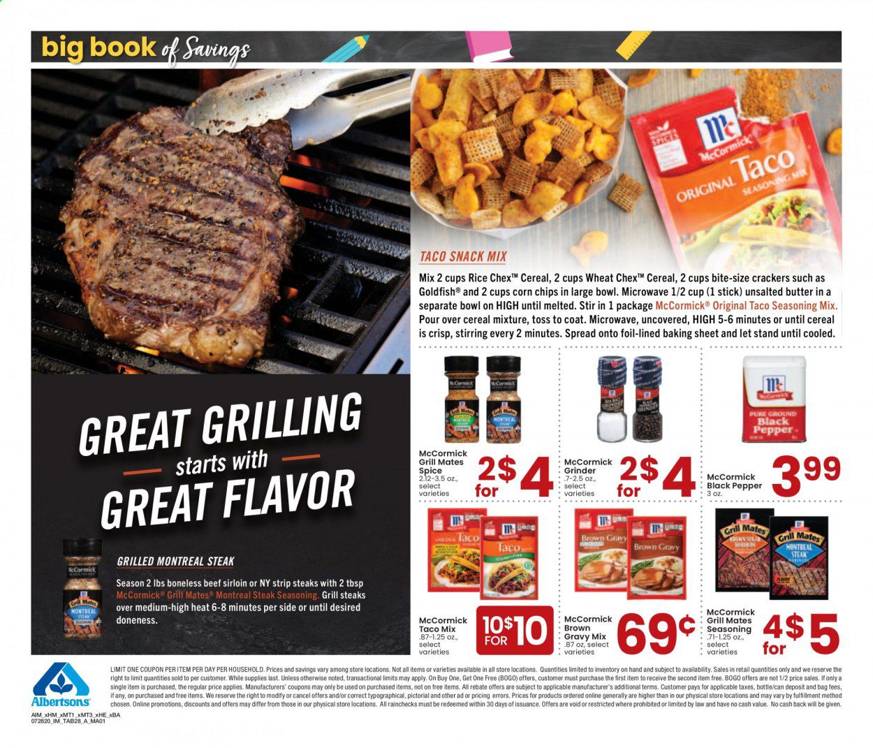 Albertsons Weekly Ad July 28 to August 31