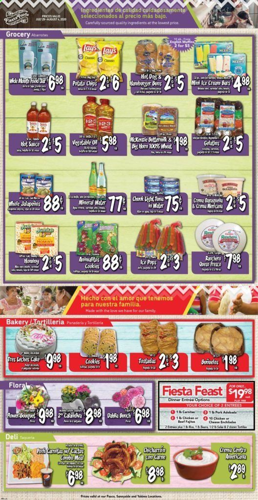 Fiesta Foods SuperMarkets Weekly Ad July 29 to August 4