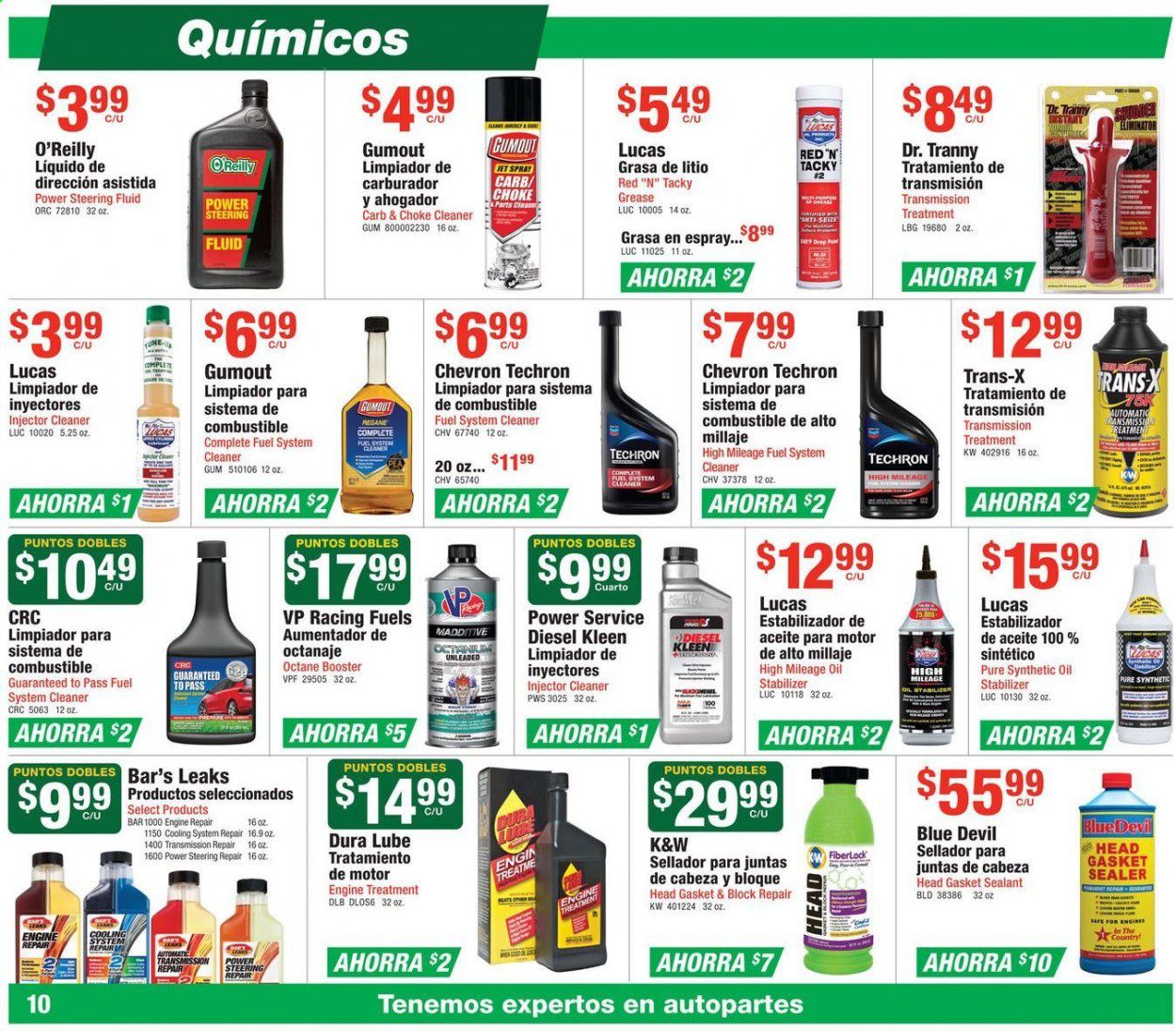 O'Reilly Auto Parts (ES) Weekly Ad July 29 to August 25