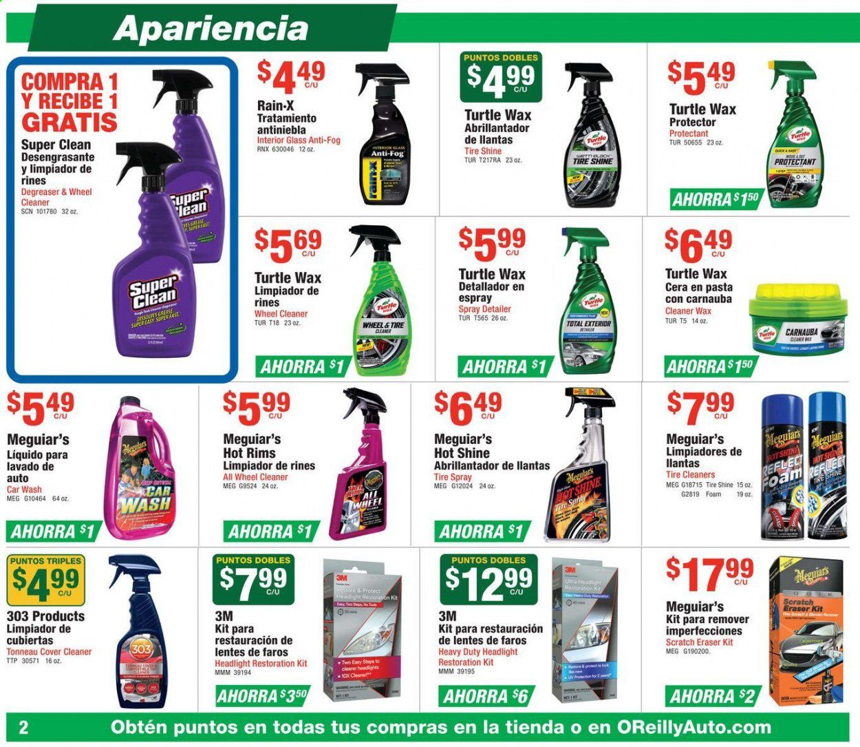 O'Reilly Auto Parts (ES) Weekly Ad July 29 to August 25