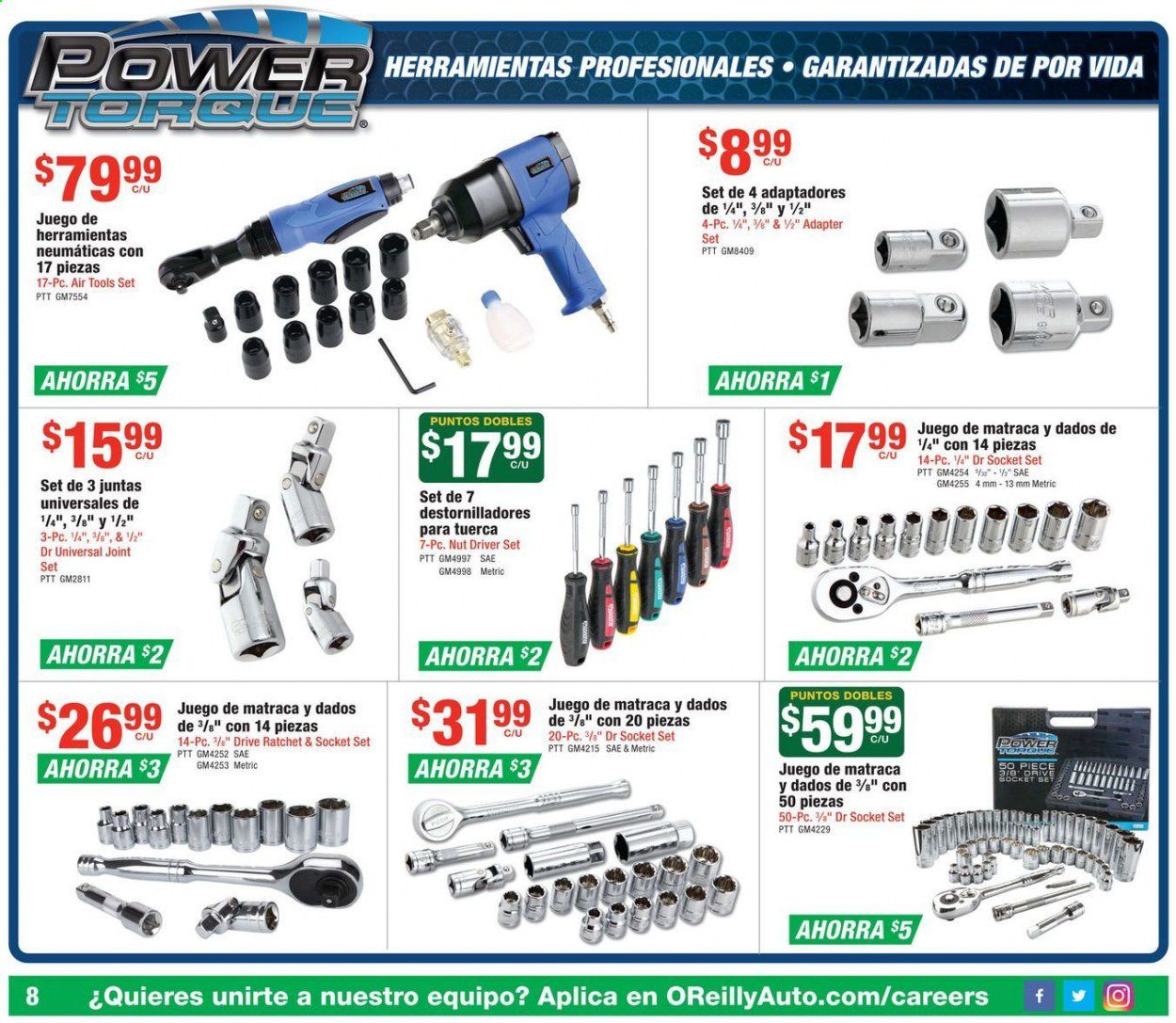 O'Reilly Auto Parts (ES) Weekly Ad July 29 to August 25