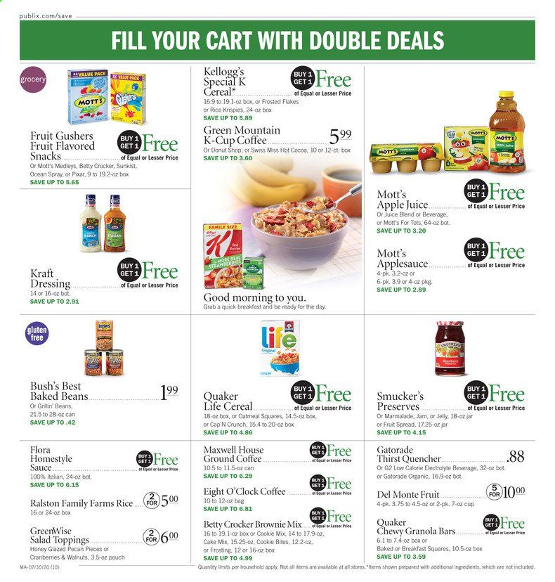 Publix Weekly Ad July 30 to August 5