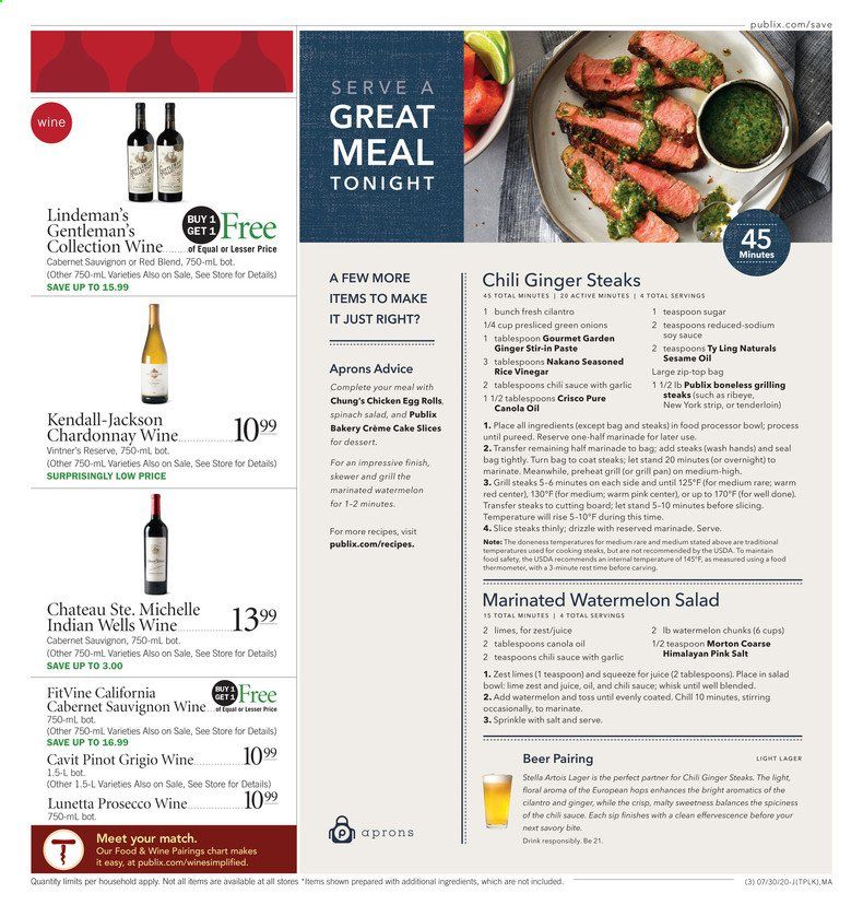 Publix Weekly Ad July 30 to August 5