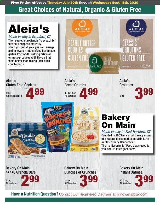 Big Y (CT, MA) Weekly Ad July 30 to September 16