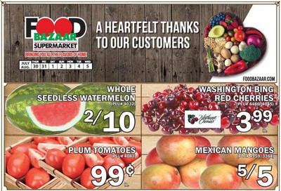 Food Bazaar Weekly Ad July 30 to August 5
