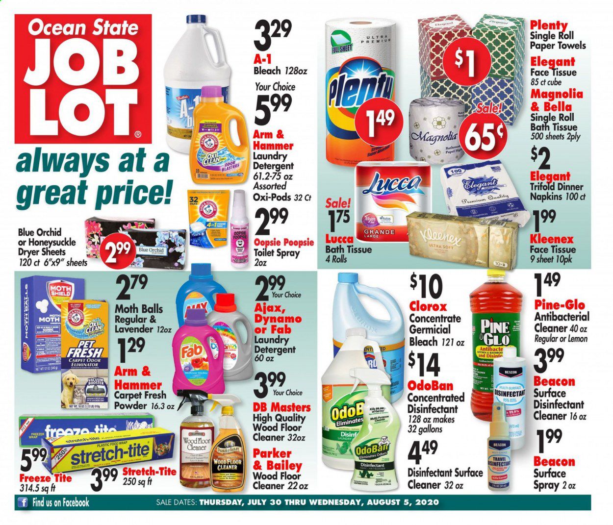Ocean State Job Lot Weekly Ad July 30 to August 5