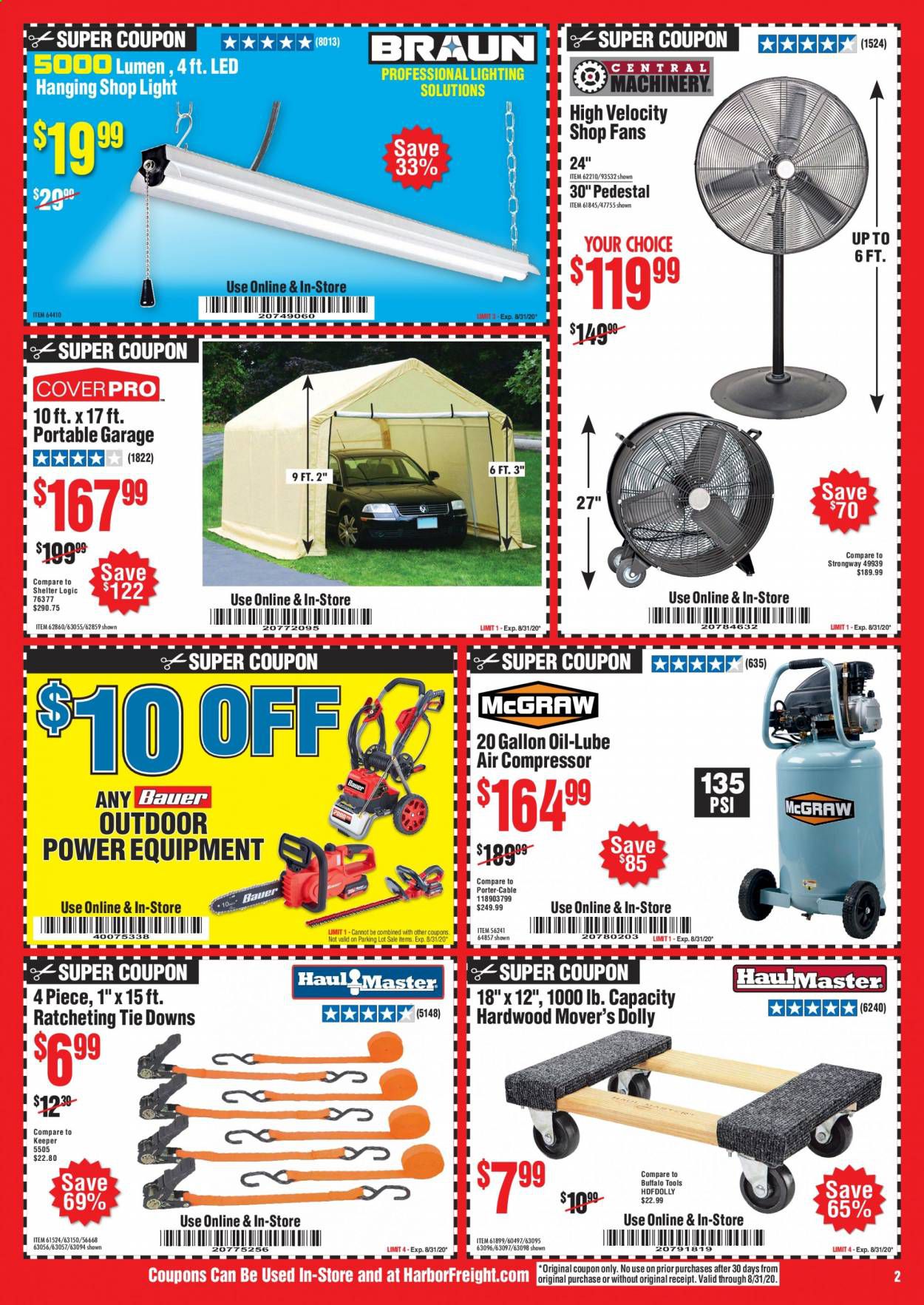 Harbor Freight Weekly Ad August 1 to August 31