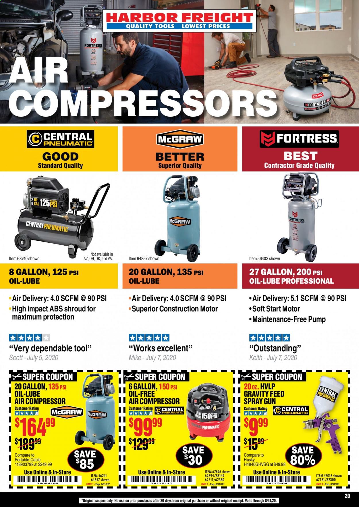 Harbor Freight Weekly Ad August 1 to August 31