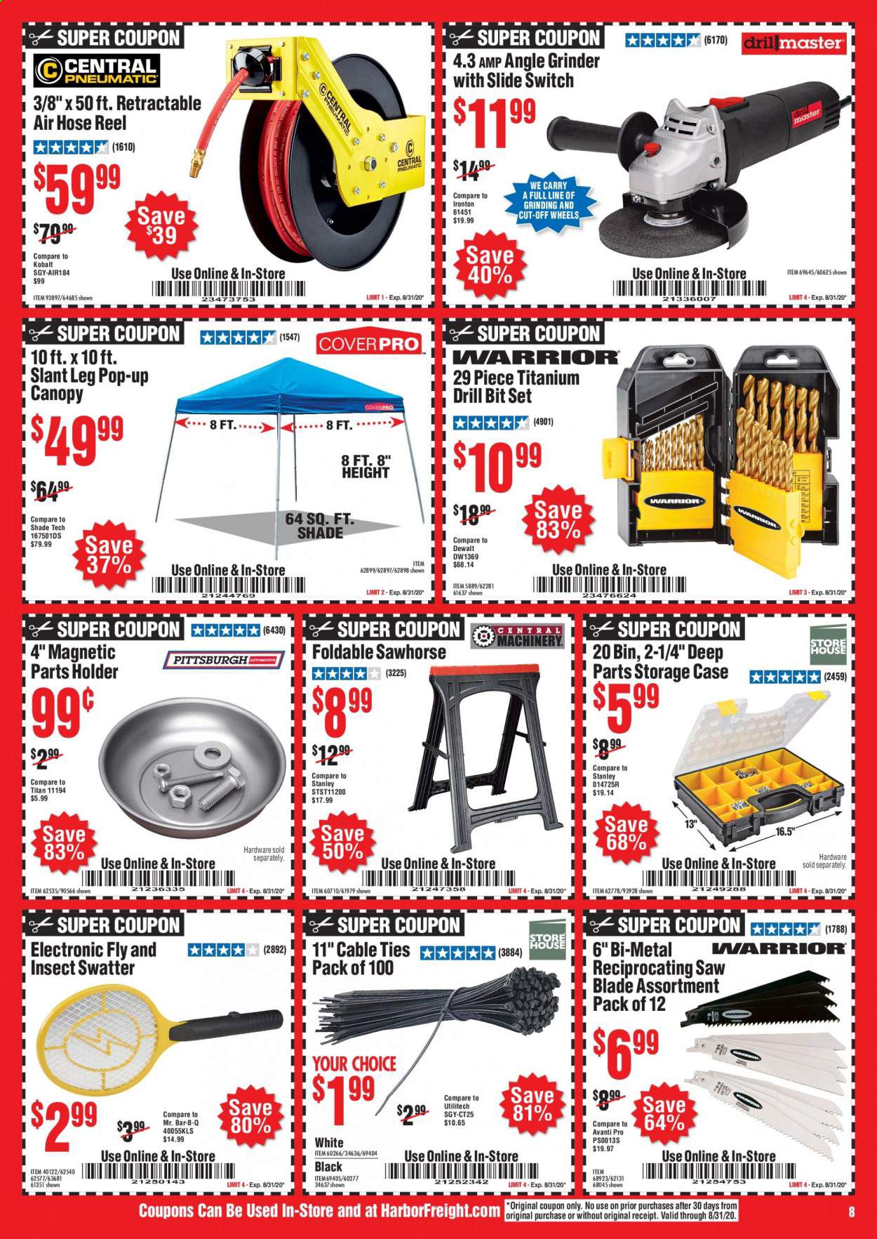 Harbor Freight Weekly Ad August 1 to August 31