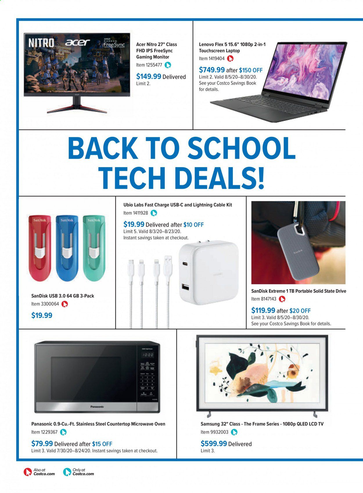 Costco Weekly Ad August 1 to August 31