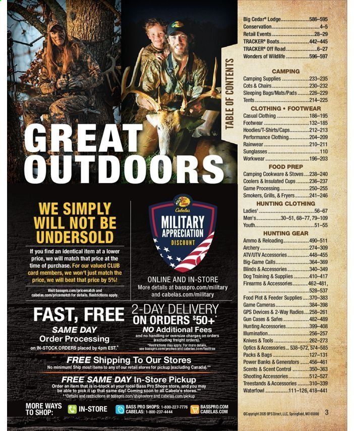 Bass Pro Shops Weekly Ad July 31, 2020 to March 27, 2021