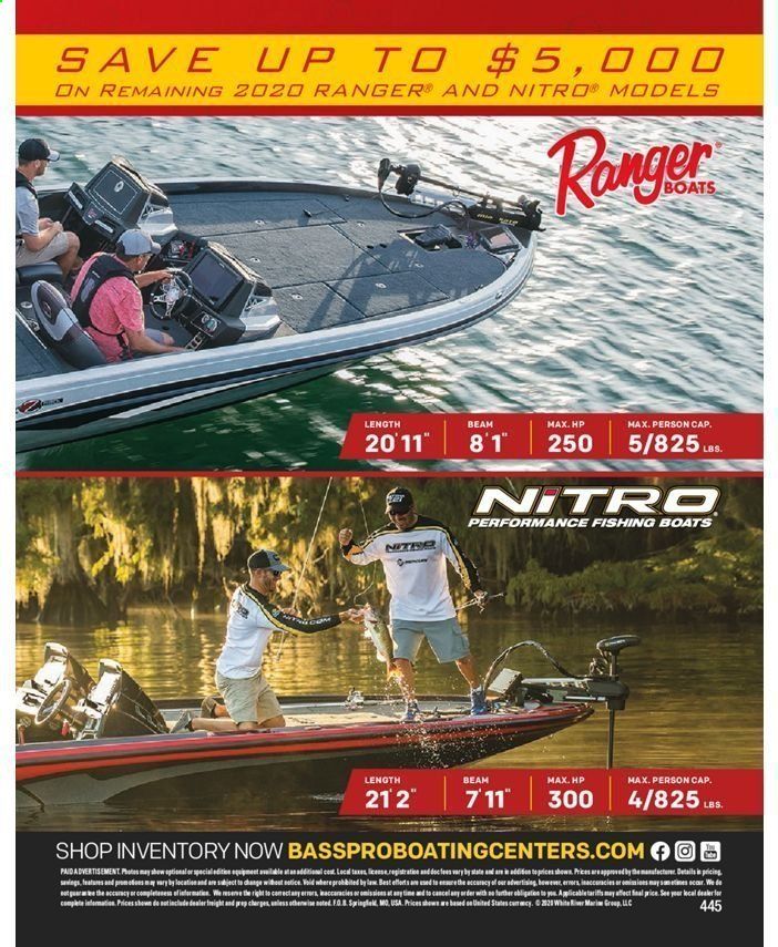 Bass Pro Shops Weekly Ad July 31, 2020 to March 27, 2021