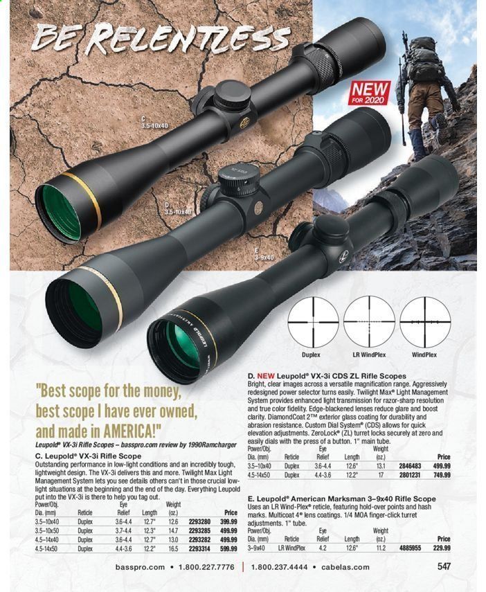 Bass Pro Shops Weekly Ad July 31, 2020 to March 27, 2021