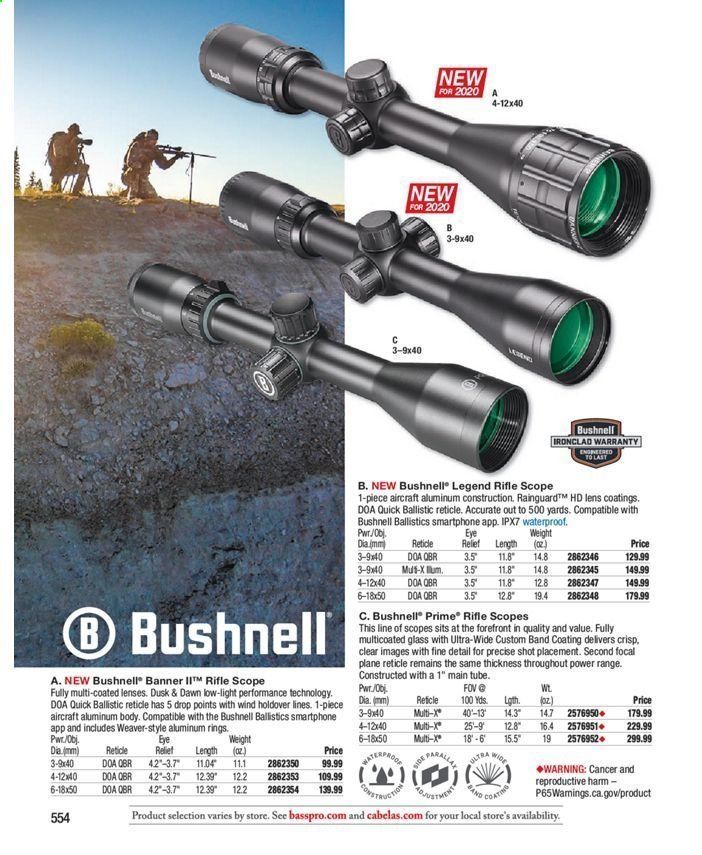 Bass Pro Shops Weekly Ad July 31, 2020 to March 27, 2021