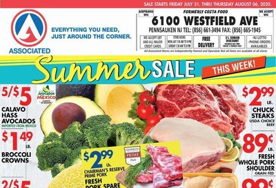 Associated Supermarkets Weekly Ad July 31 to August 6