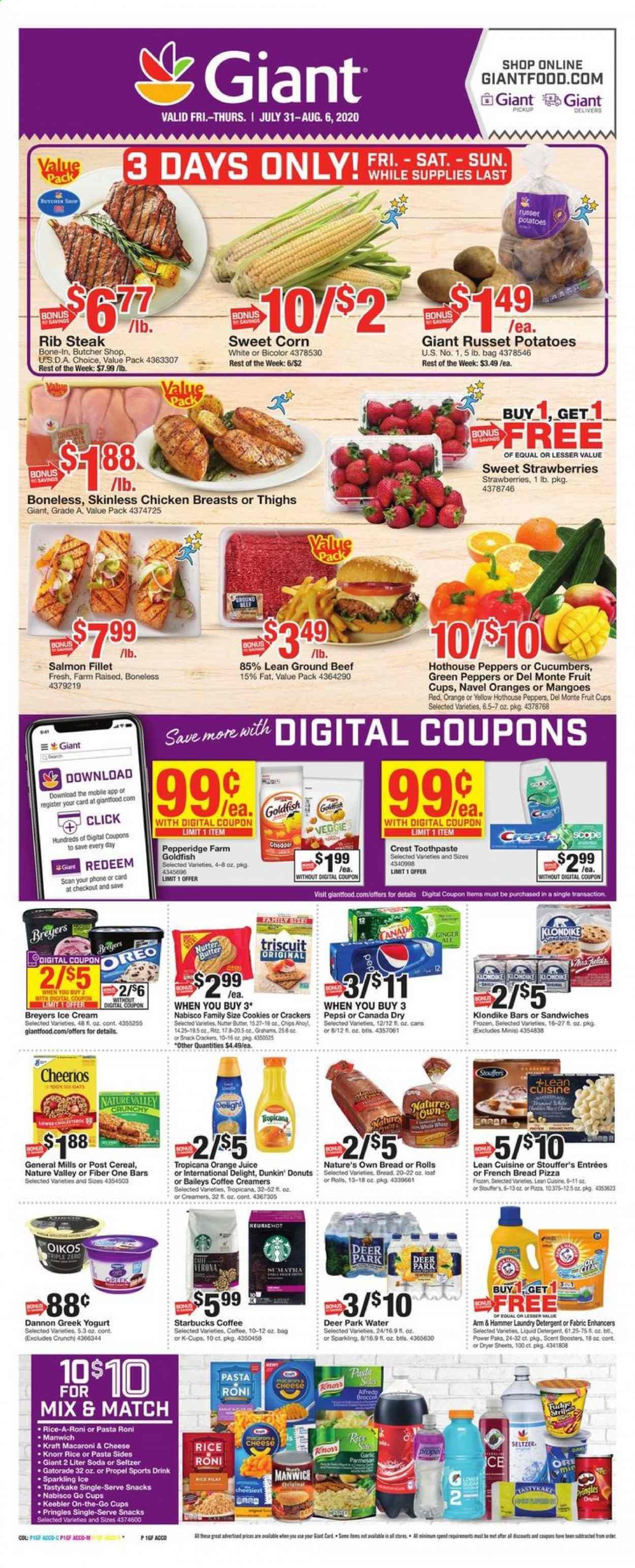 Giant Food Weekly Ad July 31 to August 6