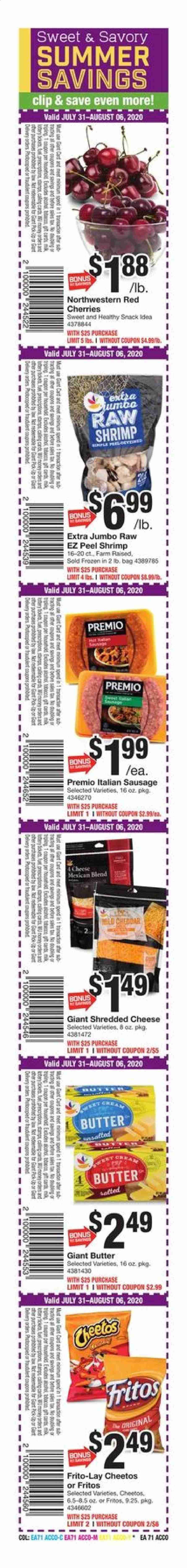 Giant Food Weekly Ad July 31 to August 6