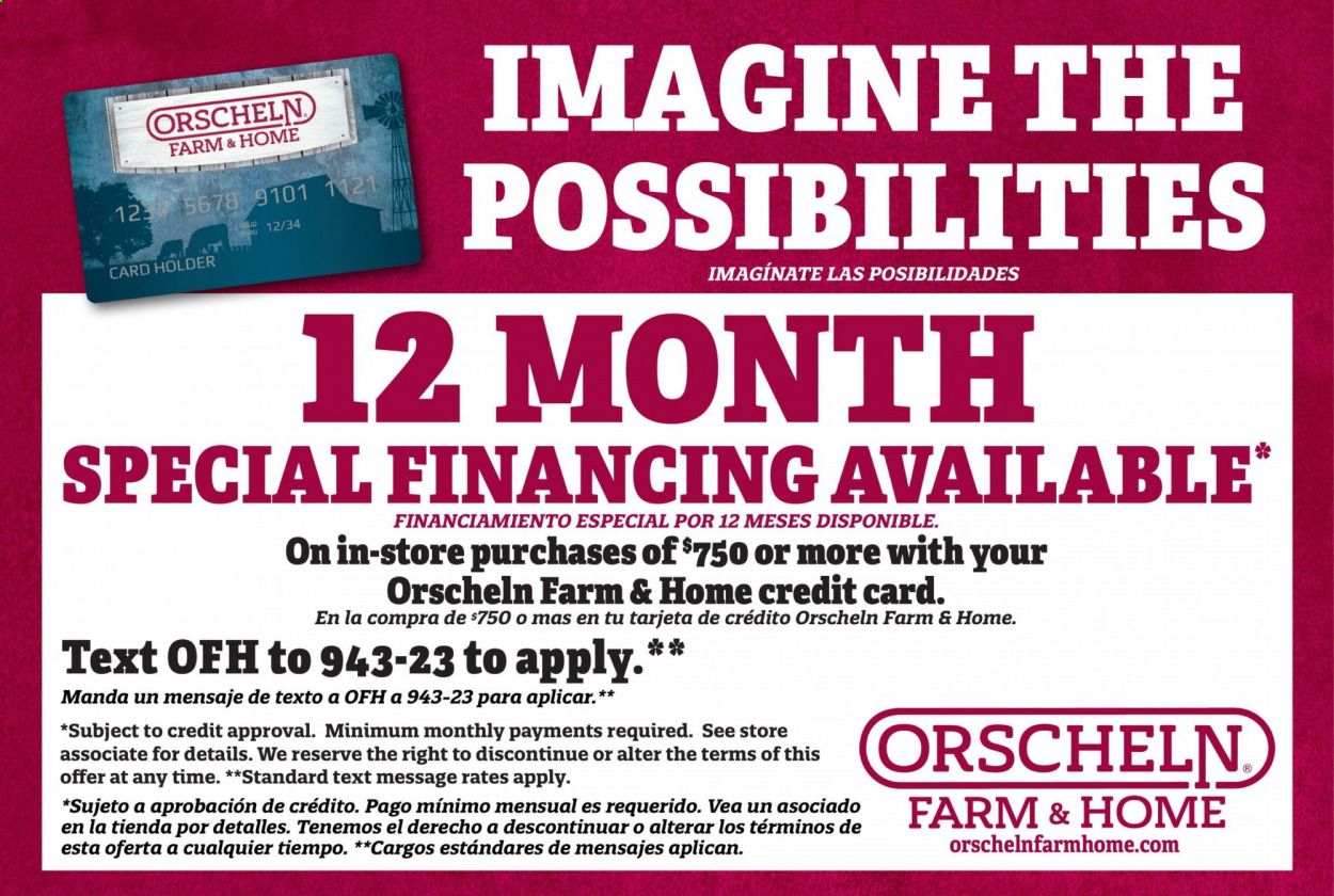 Orscheln Farm and Home Weekly Ad July 21 to March 1
