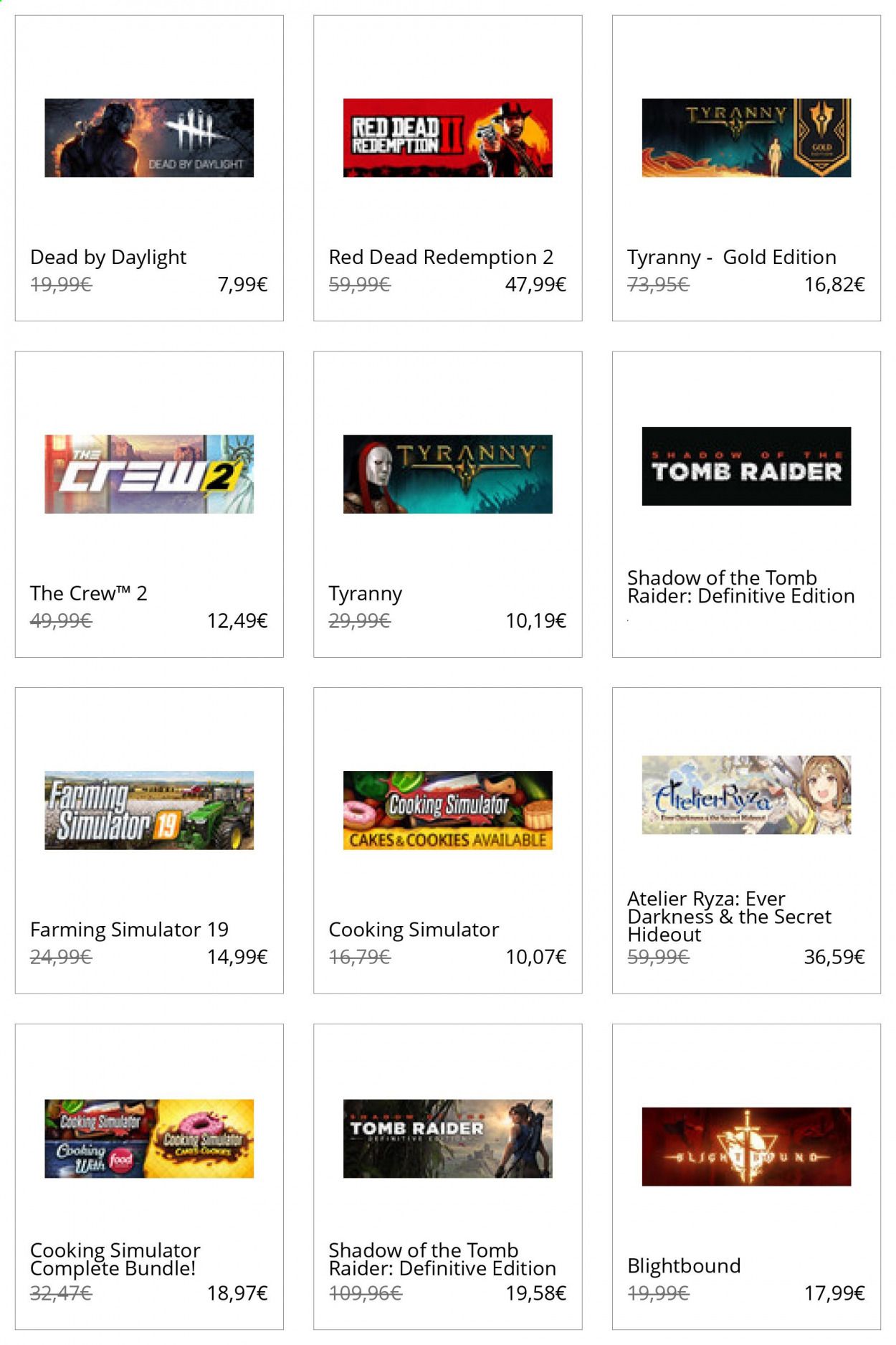 Steam Catalog 2020-2021