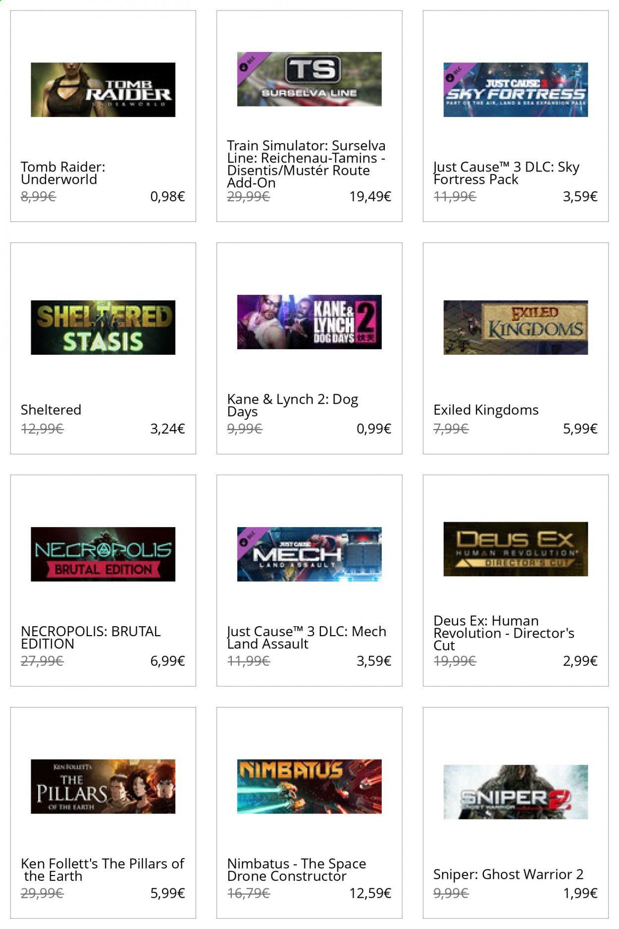 Steam Catalog 2020-2021