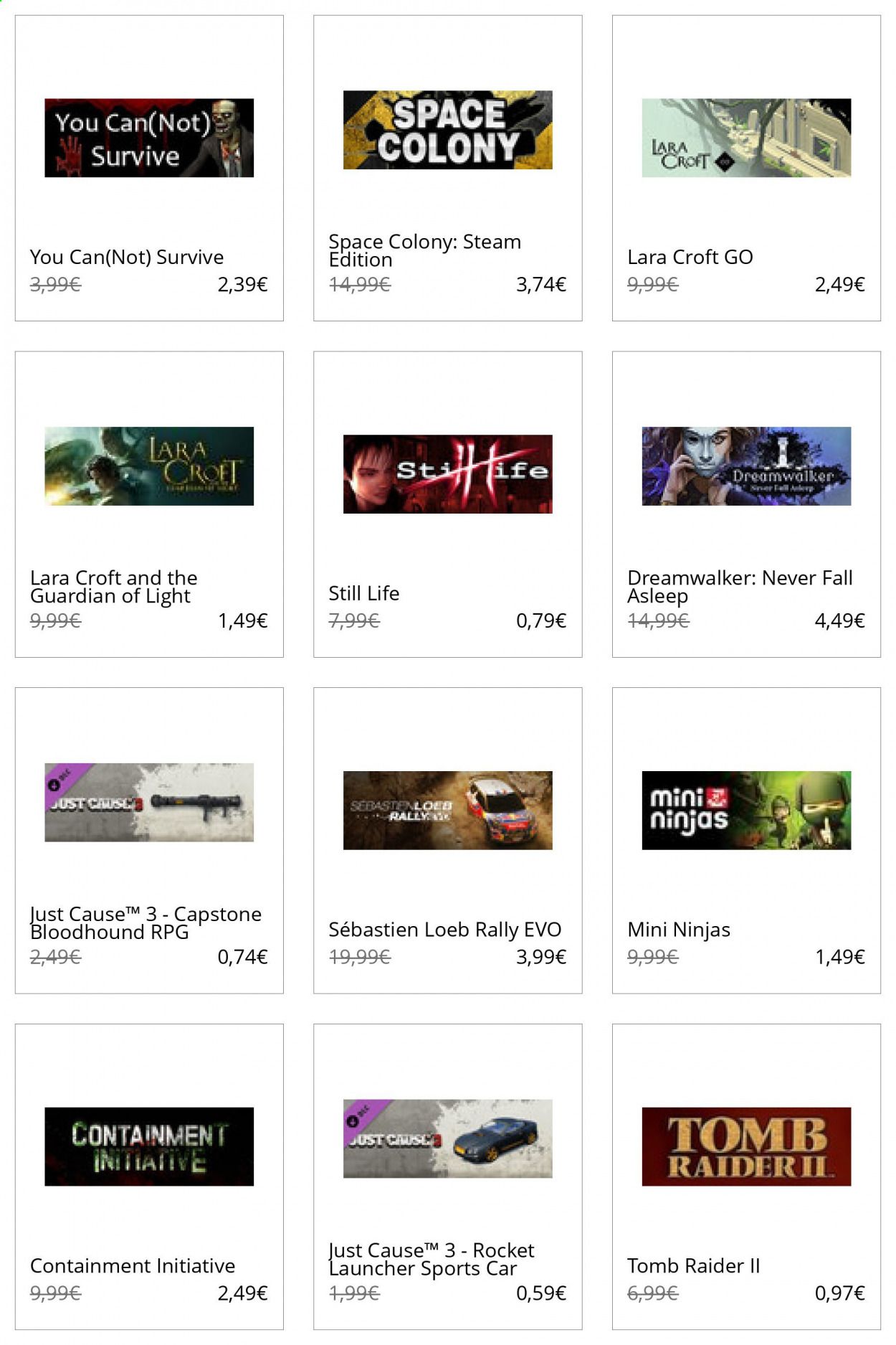 Steam Catalog 2020-2021
