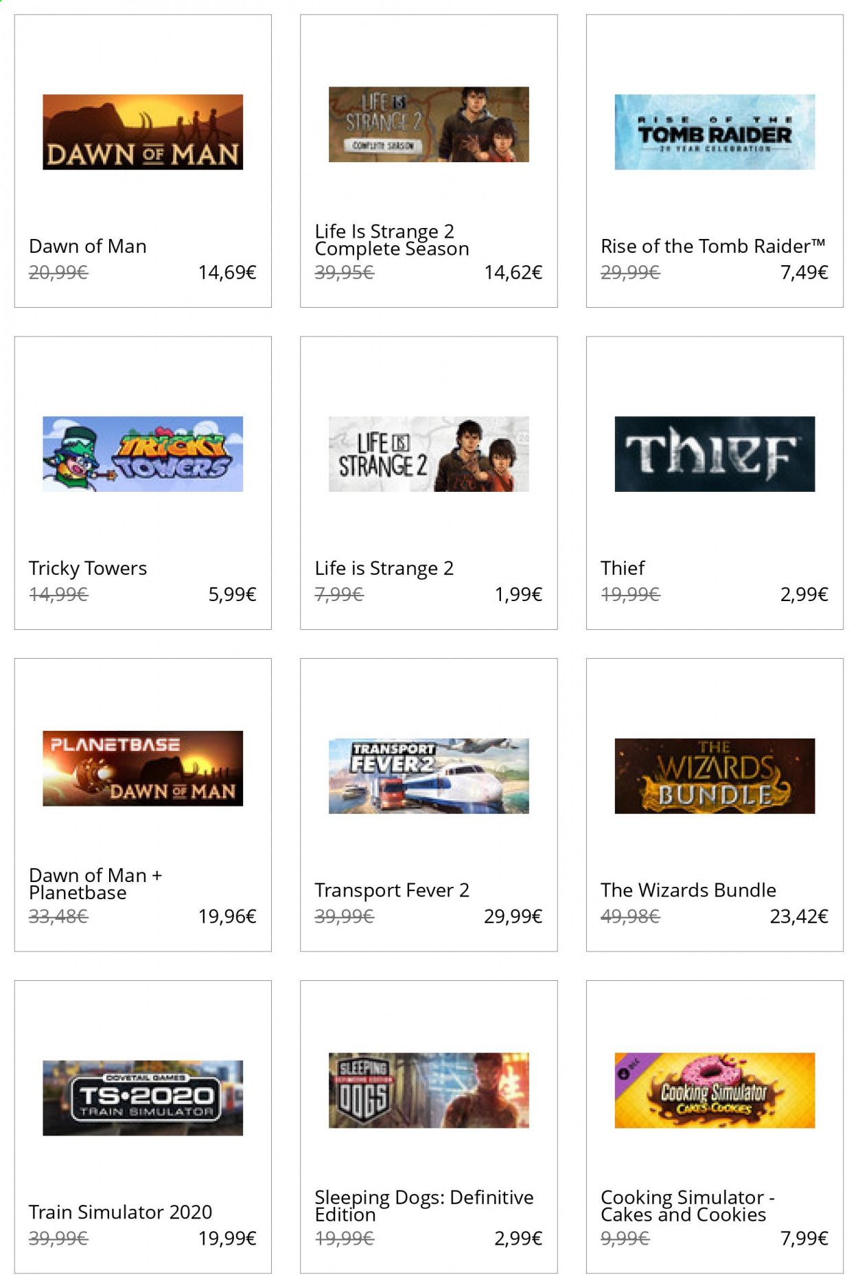 Steam Catalog 2020-2021