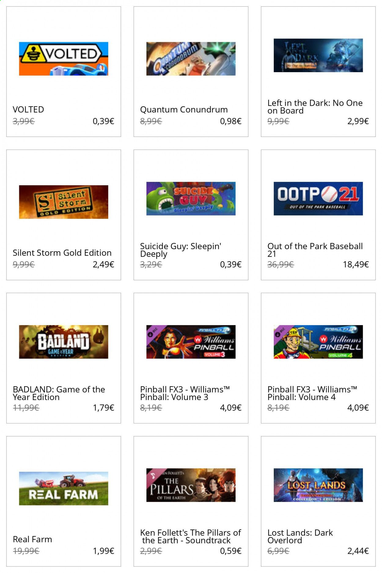 Steam Catalog 2020-2021