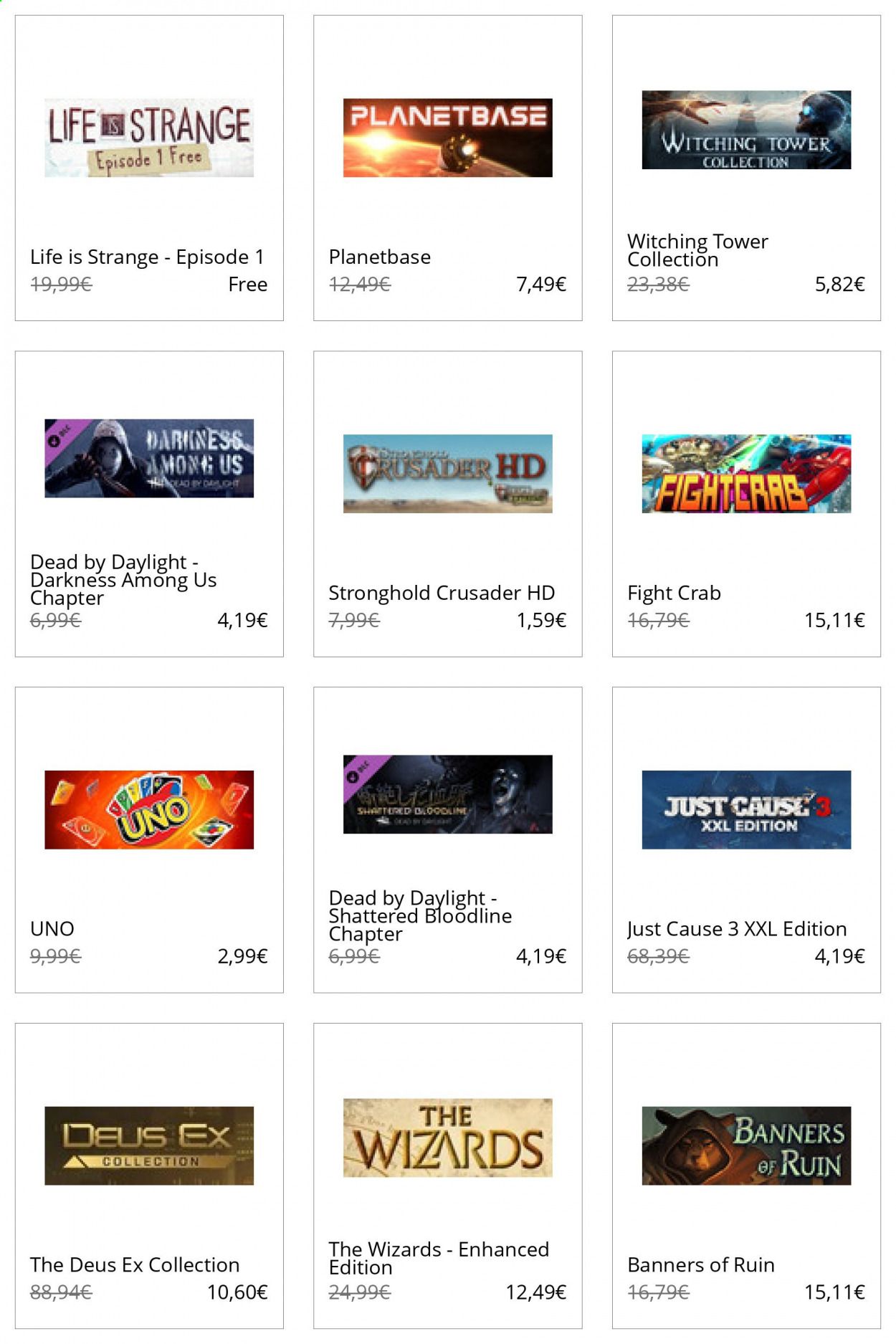 Steam Catalog 2020-2021