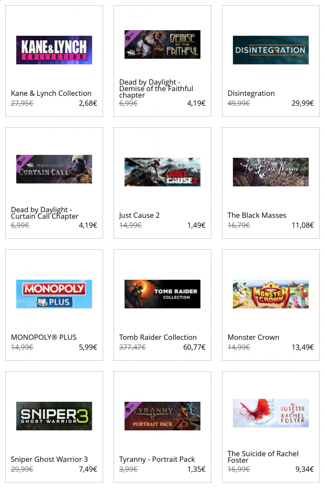 Steam Catalog 2020-2021