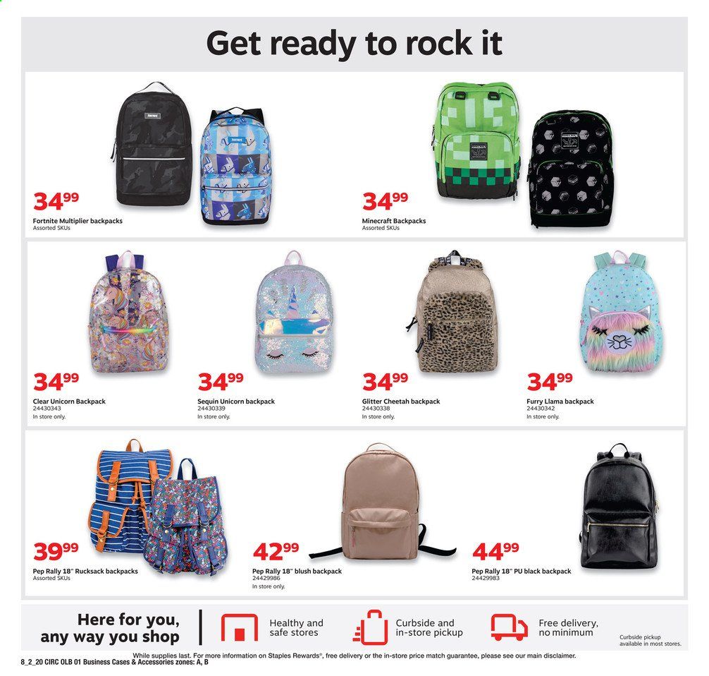 Staples Weekly Ad August 2 to August 8