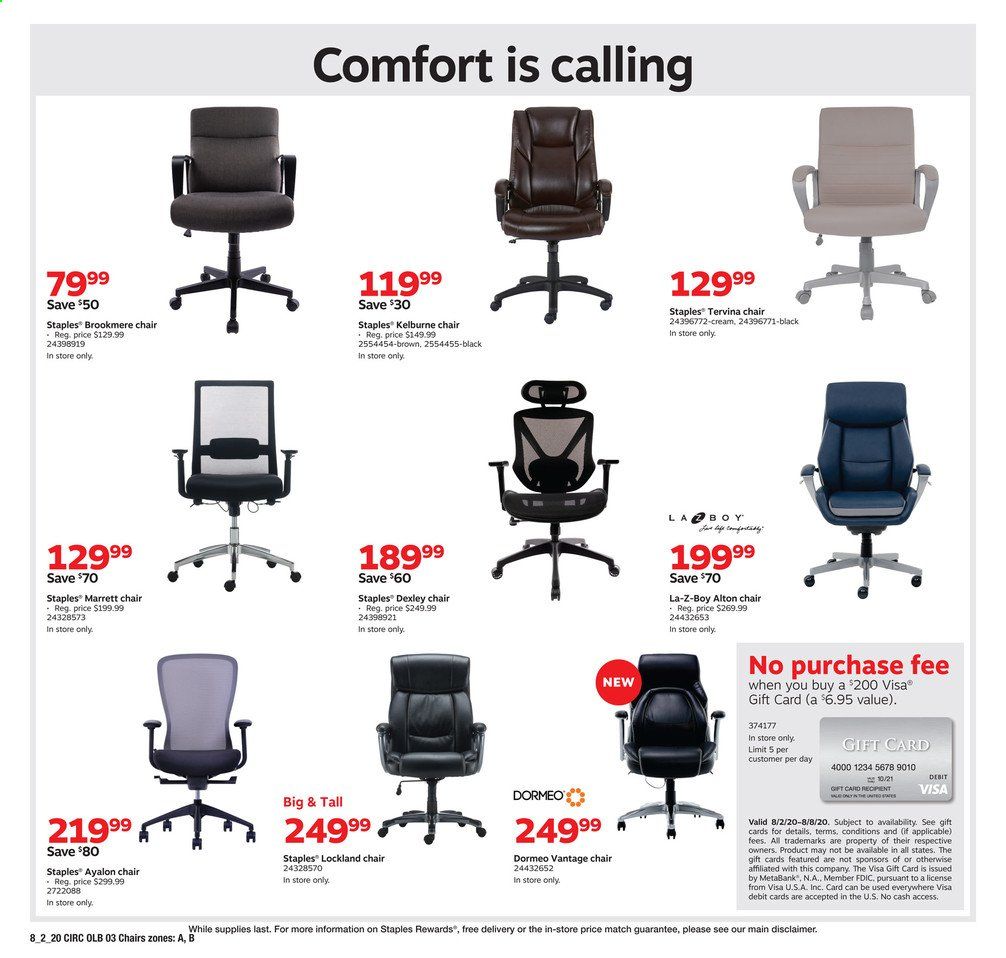 Staples Weekly Ad August 2 to August 8