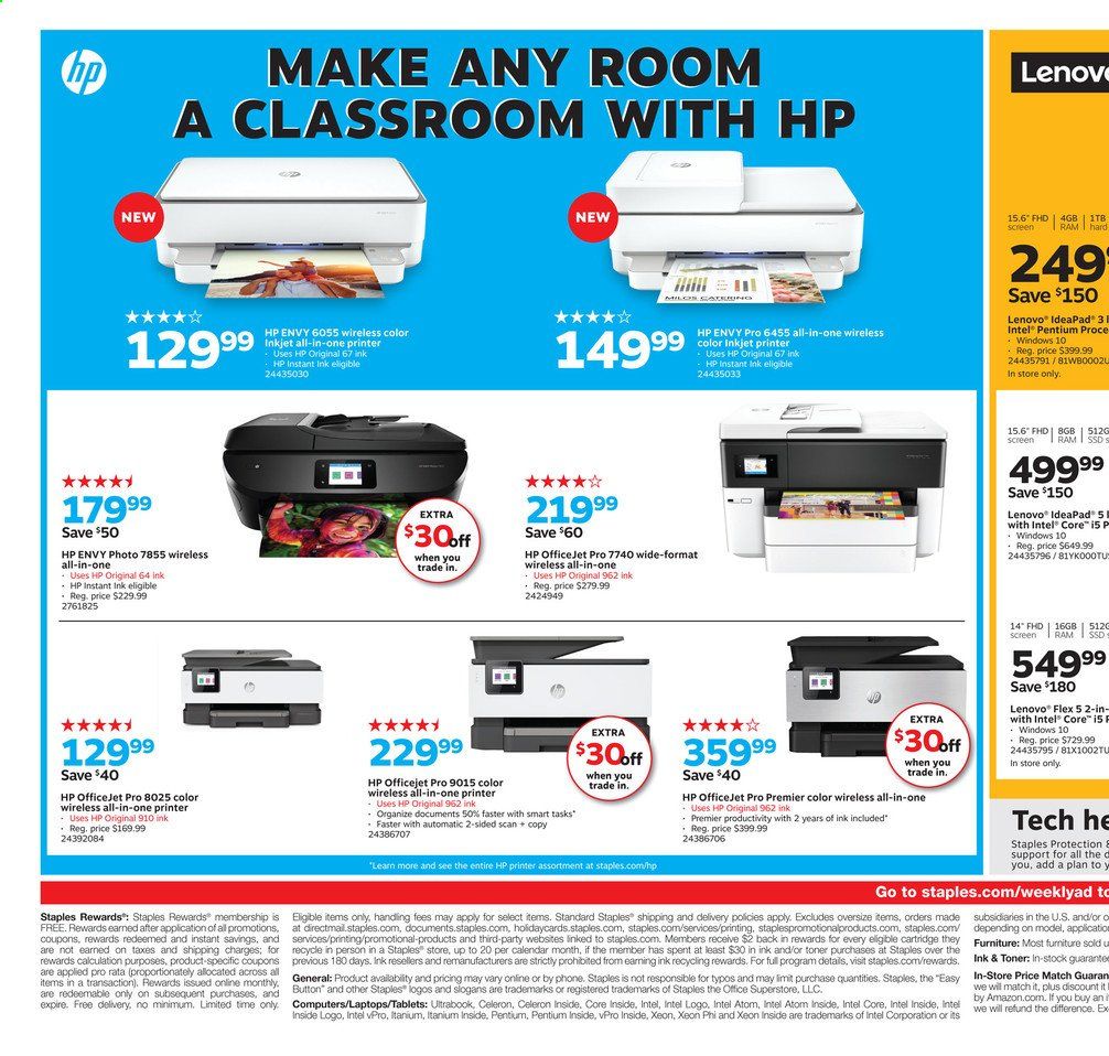 Staples Weekly Ad August 2 to August 8