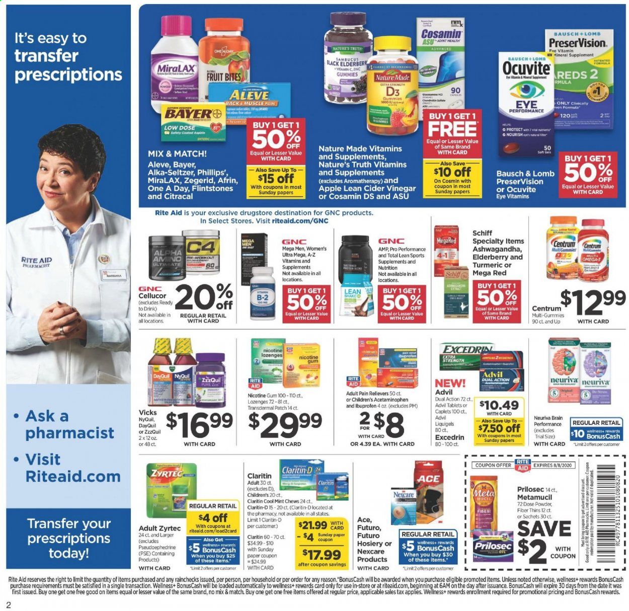 RITE AID Weekly Ad August 2 to August 8
