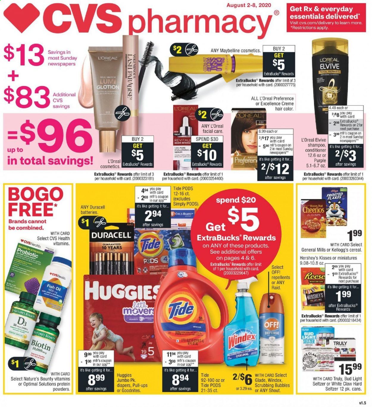 CVS Pharmacy Weekly Ad August 2 to August 8