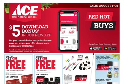 ACE Hardware Weekly Ad August 1 to August 31