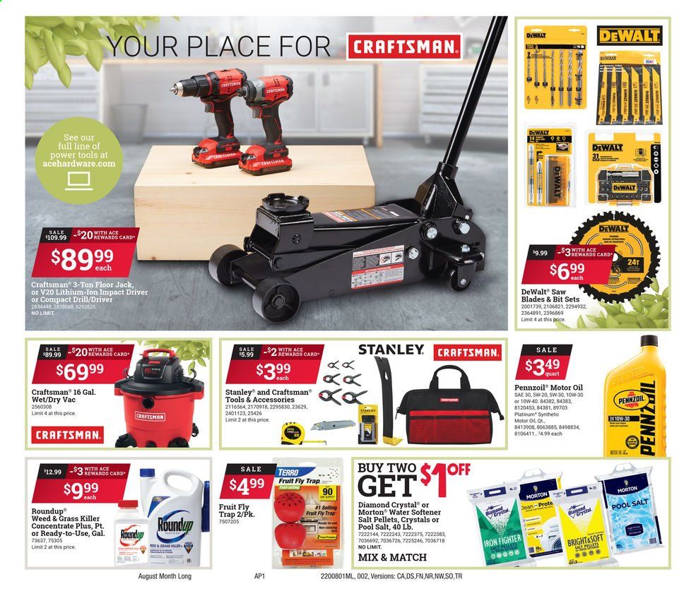 ACE Hardware Weekly Ad August 1 to August 31