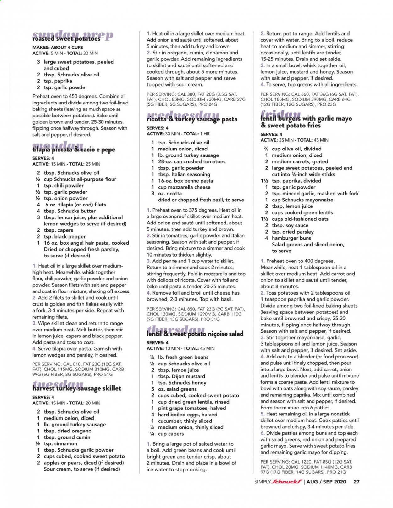 Schnucks Weekly Ad August 1 to September 30