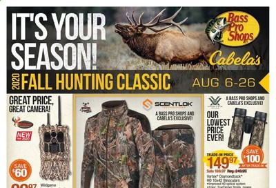 Bass Pro Shops Weekly Ad August 6 to August 26