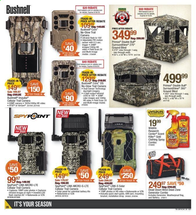 Bass Pro Shops Weekly Ad August 6 to August 26