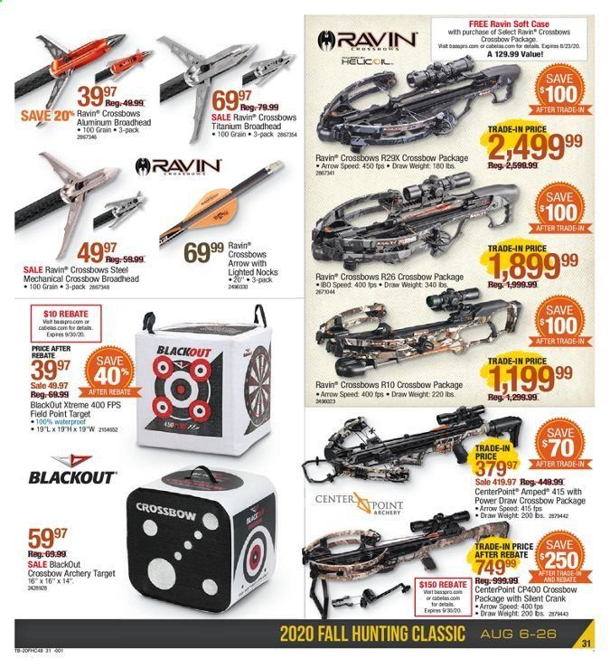 Bass Pro Shops Weekly Ad August 6 to August 26