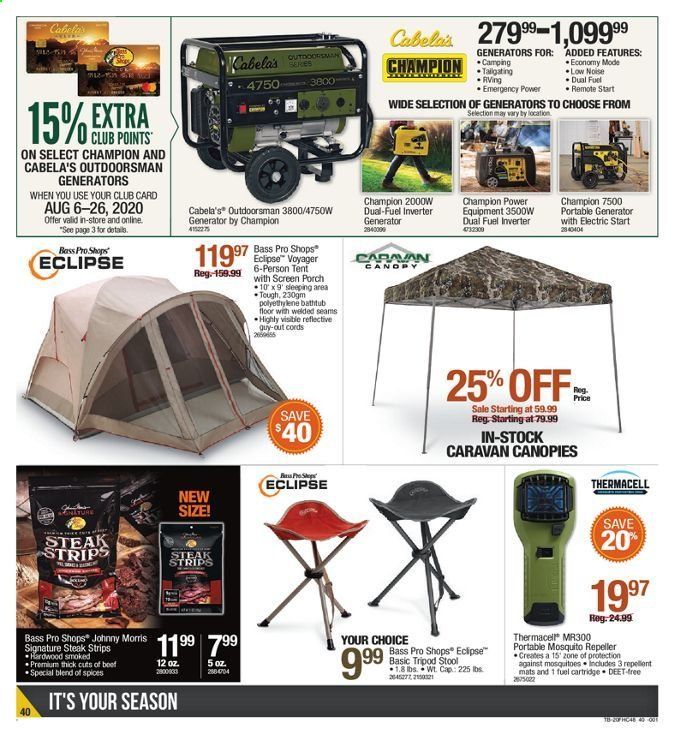Bass Pro Shops Weekly Ad August 6 to August 26