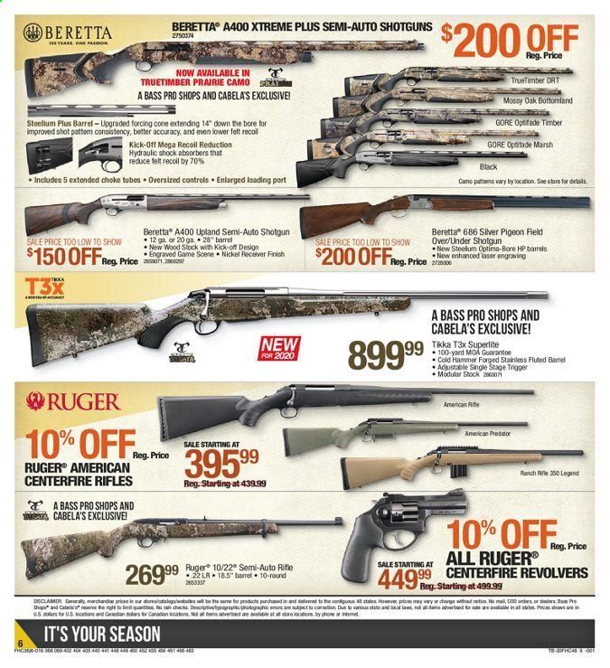 Bass Pro Shops Weekly Ad August 6 to August 26