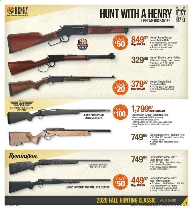Bass Pro Shops Weekly Ad August 6 to August 26